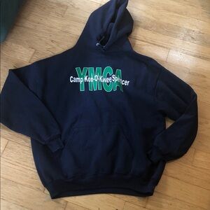 YMCA Camp Hoodie in Navy Blue